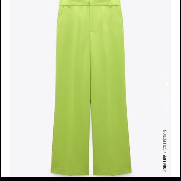Zara Pants & Jumpsuits Zara Lime Green Pants Poshmark